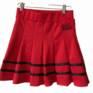 SPENCER’S sassy pleated mini skirt.  Red.  Size small.